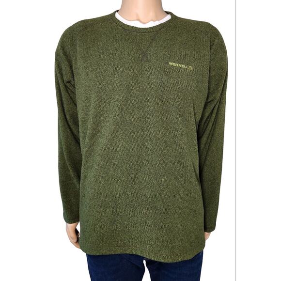 Merrell Pullover Sweatshirt Size Large Green. NICE! - Picture 1 of 6